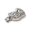 Tibetan Style 304 Stainless Steel Pendants STAS-G275-02AS-3