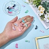 20Pcs UV Plating Opaque Acrylic Beads OACR-PA0001-90-3