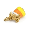 Halloween Theme 304 Stainless Steel Enamel Pendants X-STAS-L296-01G-2