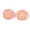 Transparent Spray Painted Glass Beads GLAA-S190-007A-06-2