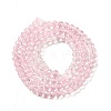 Transparent Baking Paint Glass Beads Strands DGLA-A034-T4mm-D04-2