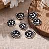 Platinum Plated Alloy Charms LS-ENAM-S118-02D-P-5