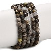 Natural Volcanic Agate Beads Strands G-G305-A01-4mm-1