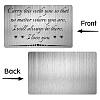 Rectangle 201 Stainless Steel Custom Blank Thermal Transfer Wallet Card DIY-WH0252-023-4