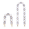 2Pcs Oval & Square Acrylic Bag Handle FIND-GN0001-14A-1