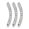 304 Stainless Steel Curved Tube Beads STAS-M071-03A-P-1