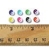 200Pcs Printed Opaque Acrylic Beads OACR-FS0001-54-3