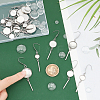 Unicraftale DIY Blank Dome Dangle Earring Making Kit DIY-UN0005-65-4