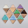 Resin & Walnut Wood Pendants RESI-S389-012A-1