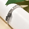 304 Stainless Steel Hinged Enamel Bangles for Women BJEW-F474-39P-3