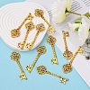 Key Tibetan Style Pendant Rhinestone Settings TIBEB-A101291-AG-FF-4