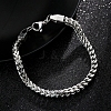 Titanium Stainless Steel Card Paper Chains Link Bracelets PW-WGB56CD-01-2