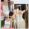 8Pcs 4 Colors Lace Bowknot Polyester Alligator Hair Clips PHAR-CY0001-01-4
