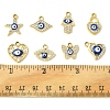 16Pcs 8 Styles UV Plating Alloy Enamel Pendants FIND-FS0002-74-5