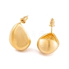 Drawbench Teardrop Brass Stud Earrings for Women EJEW-G391-08G-3