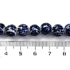 Handmade Blue and White Porcelain Beads Strands PORC-I027-02C-4