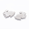 Tarnish Resistant 201 Stainless Steel Bunny Charms STAS-L233-087P-2