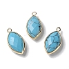 Synthetic Turquoise Pendants G-B009-01G-Y-1