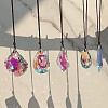 5Pcs 5 Styles Transparent Glass Suncatchers HJEW-YW00480-5