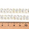 Electroplate Transparent Glass Beads Strands EGLA-N022-04A-D20-4