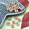 Brass Rhinestone Spacer Beads RB-A014-Z8mm-01RG-NF-4