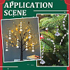 30Pcs Transparent Acrylic Pendants for Curtains TACR-SP0001-21-6