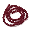 Imitate Austrian Crystal Frosted Glass Beads Strands EGLA-A039-T2mm-MD27-3