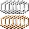 10Pcs 2 Colors Zinc Alloy Spring Gate Rings FIND-SP0004-34B-7
