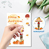 8 Sheets 8 Styles Autumn PVC Waterproof Wall Stickers DIY-WH0345-088-3