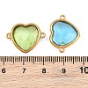 304 Stainless Steel Glass Connector Charms STAS-Q119-02G-A-3