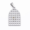 304 Stainless Steel Pendants STAS-F143-08GP-2