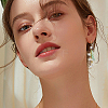 2Pairs 304 Stainless Steel Flower Dangle Earrings EJEW-HS00008-5