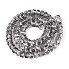 Electroplate Glass Beads Strands EGLA-T021-20C-2