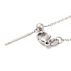 Non-Tarnish 304 Stainless Steel Cable Chain Necklace for Women NJEW-G104-04P-3