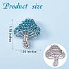 Cubic Zirconia Mushroom Brooch JBR102F-5