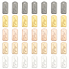 WADORN 50Pcs 5 Colors Alloy Charms FIND-WR0011-36-1