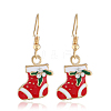 Simple Christmas Alloy Dangle Earrings LJ9715-3-1