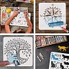 Large Plastic Reusable Drawing Painting Stencils Templates DIY-WH0172-612-4