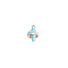 Golden Tone Alloy Enamel Mushroom Charm FIND-SZC0017-015-1