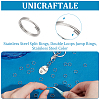 Unicraftale 304 Stainless Steel Split Rings STAS-UN0017-52P-5