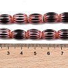 Handmade Millefiori Glass Oval Bead Strands LK-Z001-01B-10-3