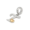 Brass European Dangle Charms LS-KK-Z097-01T-GP-2