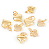 8Pcs 2 Styles Brass Pendants KK-TA0001-62-2