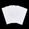 Rectangle Paper One Pair Earring Display Cards with Hanging Hole CDIS-YW0001-04-1