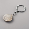 Glass Keychain KEYC-WH0024-18P-06-2