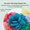 24Pcs Woven Flower Brooch JEWB-FH00008-2