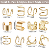 6Pcs 6 Styles Alloy Rhinestone Hair Accessories EJEW-WH20005-003G-2