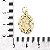 Brass Micro Pave Cubic Zirconia Pendants KK-P336-04H-G-3