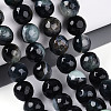 Dyed & Heated Natural Fire Crackle Agate Beads Strands G-N359-01B-02-1