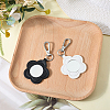 2Pcs 2 Colors PU Leather Pendant Decorations HJEW-CL0001-16A-3
